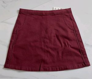 Maroon Skirt