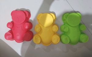 Price Drop- Silicon Teddybear Mould- Pack of 2