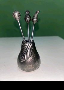 Vintage Silver Plated Fruit Fork