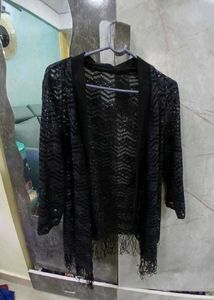 Black Lace Cardigan
