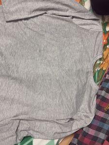 Gray Layered Look Top shirt