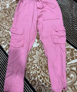 Pink Cargo Pants Women