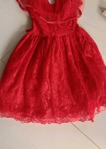 Red Lace Party Dress