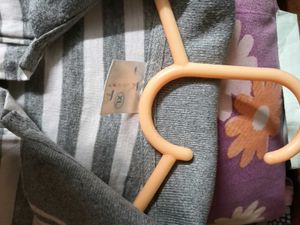 Two Striped Grey and White T-shirts