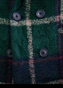 Green Plaid Coat