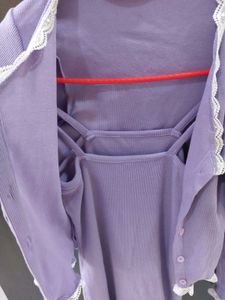 Purple Co-ord Set Bodycon Dress
