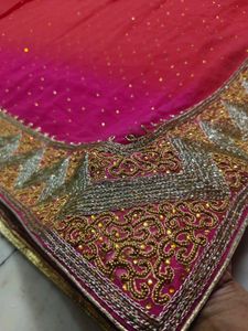 Heavy Work Saree With Blouse Piece