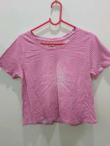 Striped Short Sleeve Top