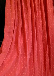 Ethnic Long Gown Peache Coloured