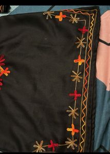 Embroidered Black Kurta