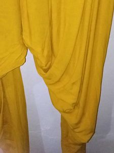 Mustard Yellow Embellish Salwar Kameez Cotton 3xl