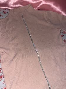 Pink Turtleneck Sweater