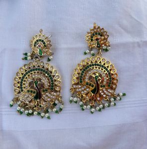 Peacock Drop Earrings