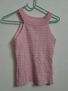 Pink Sleeveless Top