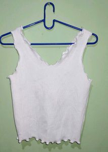 White Sleeveless Top