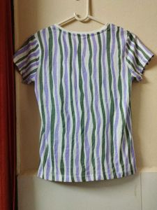 Zudio Striped T-Shirt
