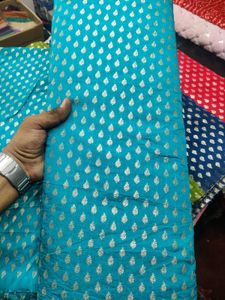 Fancy Chanderi Fabric With Work