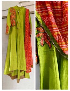 Patch Work Kurta with Dupatta