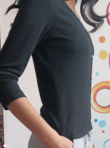 Black Women Shirt Cum Top