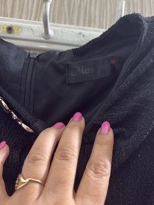 Black Shining Western Gown