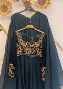 green beauty lehenga