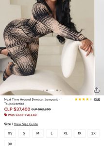 Corset  Sweater Jumpsuit - Taupe/combo