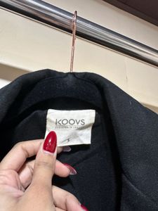 Koovs Black Coat