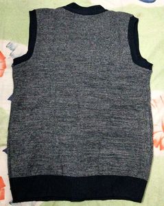 Grey Knit Sweater Vest