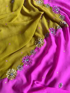 y2k Bollywood beaded Saree