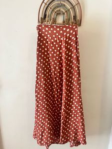 Polka Dot Midi Skirt