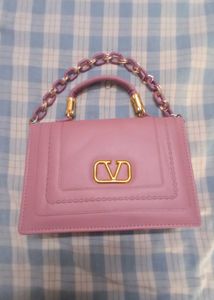 Pink Top Sling Handle Bag