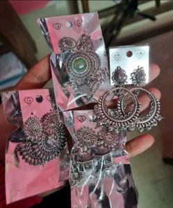 Silver Jhumka For Women