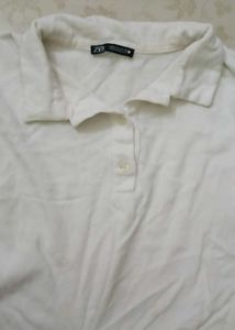 Zara White Sleeveless Top