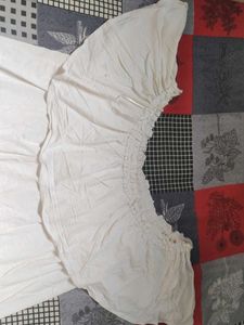 Off-shoulder White Top