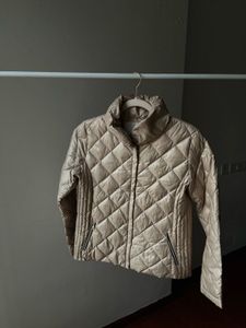 CHATELAINE CHAMPAGNE QUILTED PUFFER JACKET