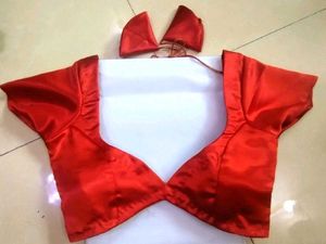 deep neck backless blouse non padded