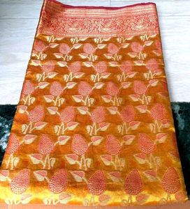 Mustard Colour Saree