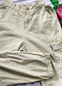 Khaki Elastic Cargo
