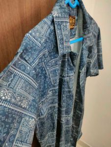 Blue Patterned Shirt