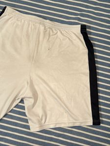 Nike White &amp; Black Athletic Shorts