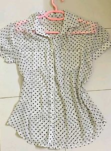 Polka Dot Button Down Shirt
