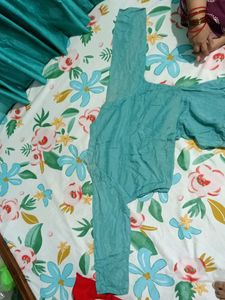 Aqua Dress with Bicycle Detail