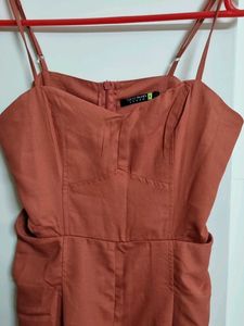 Rust Cutout Jumpsuit