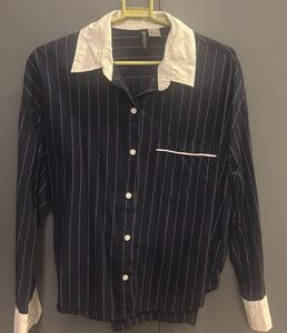 Striped H&M Button-Down Shirt