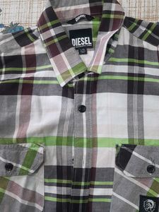 Diesel Plaid Button-Down Shirt