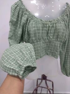 Checkered Crop Top
