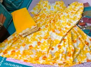 Yellow Anarkali