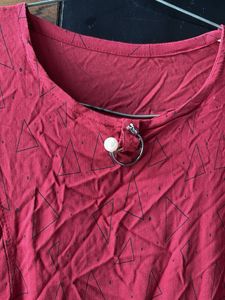 Maroon Casual Dress