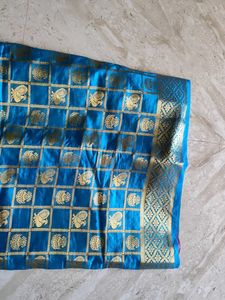 Elegant Blue Silk Saree