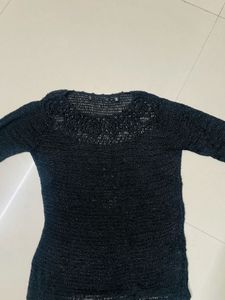 Elegant Black Knit Top